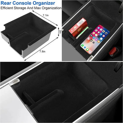 For Tesla Model Y/3 Center Armrest Console Organizer Hidden Car Storage Box Accessory Model 3/Y Car Storage Solution