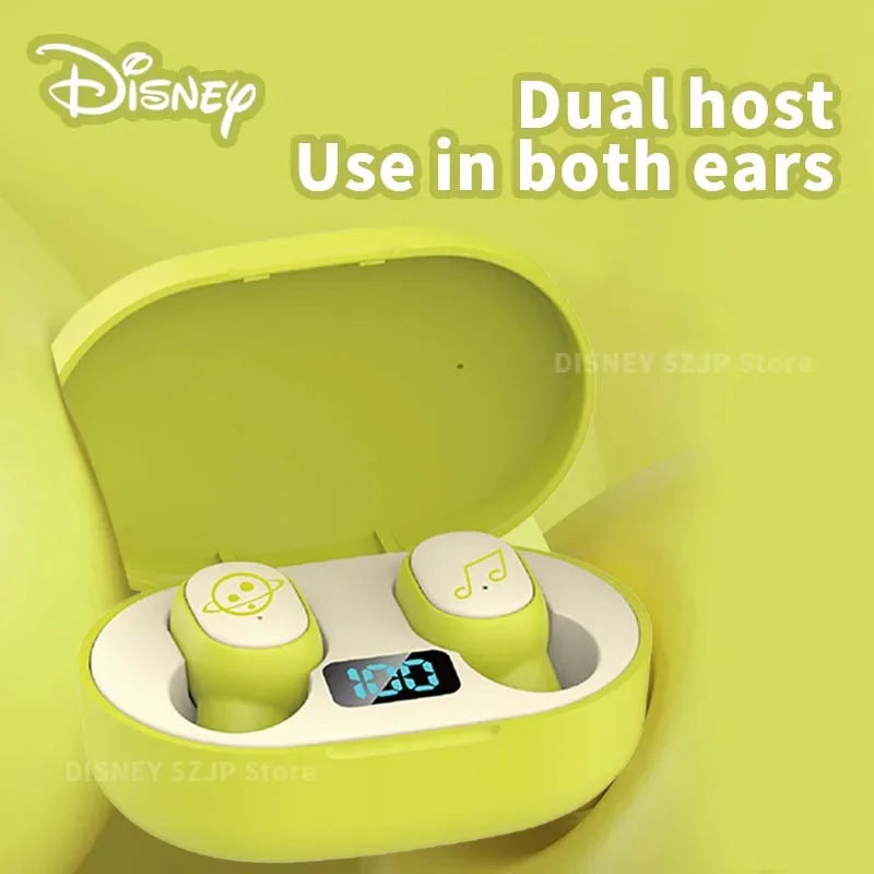 Disney Original Earbuds E6S Mini Cartoon Wireless Earphones Bluetooth 5.3 HIFI Sound Noise Reduction Headphone Long Battery Life