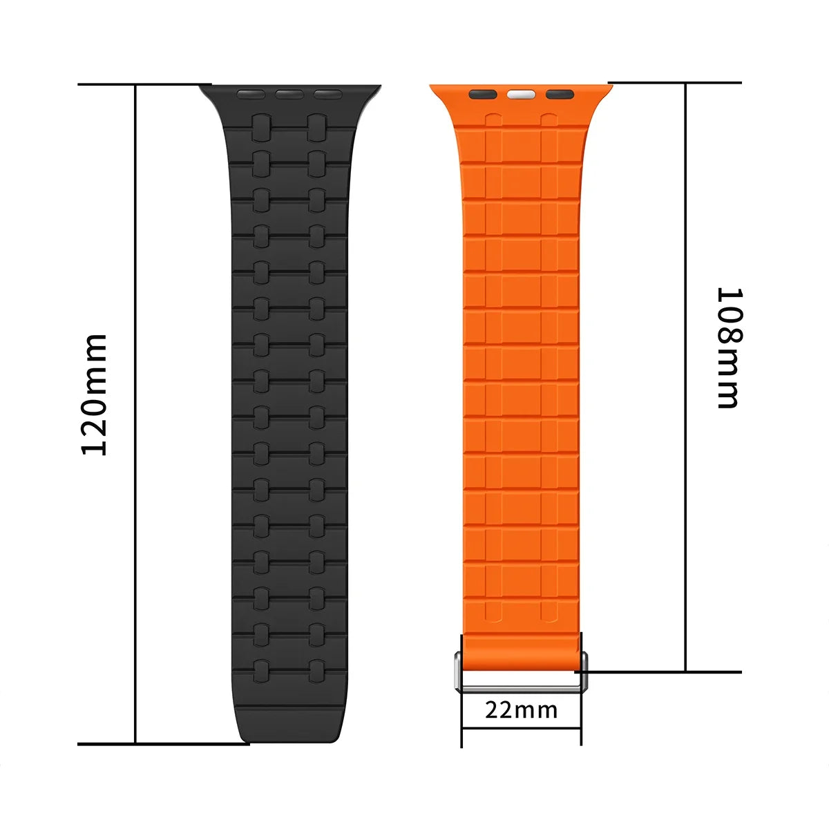 Magnetic Strap for Apple Watch Ultra 2 49mm Sport Silicone Loop Band for Iwatch Series 10 9 8 7 6 5 4 Se 46mm 45mm 44mm Correa