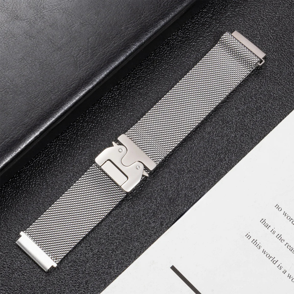 22mm Milanese Strap for Samsung Galaxy Watch 3 45 46mm for Xiaomi Redmi Watch 5 Active Metal Solo Loop Stainless Steel Wristband