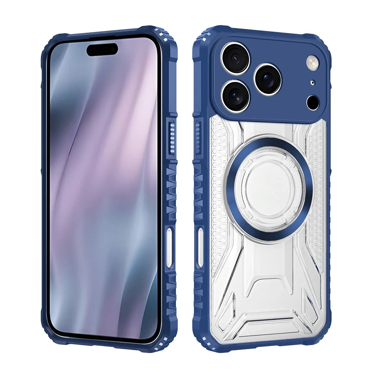 Shockproof Armor Magnetic Case for IPhone 17 Air 16E 15 14 Plus 13 12 11 17 Pro Max for Magsafe Wireless Charging PC Hard Case