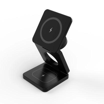 Qi2 3 in 1 15W Magnetic Wireless Charger for Iphone 16 15 14 13 Fast Charging Folding for Apple Watch Airpods Wireless Charger
