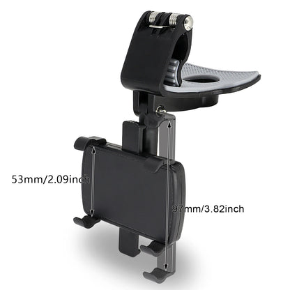 Mobile Phone Holder Dashboard Car Mount Dash 360° Rotation Stand Cradle Panel Multi-Functional Universal GPS Bracket Holder Clip