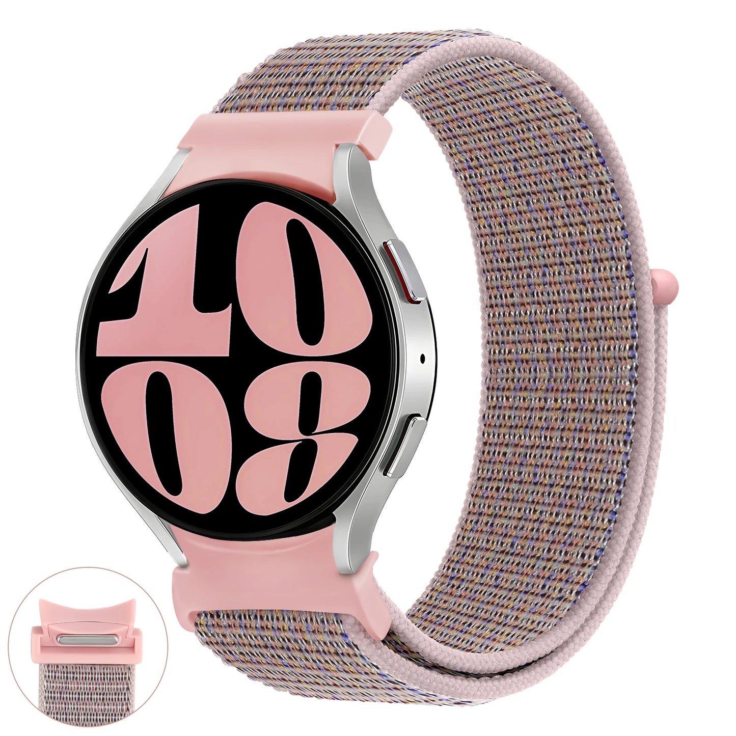 Nylon loop Band For Samsung Galaxy Watch 7 6 5 4 44mm 40mm 5 pro 45mm Sport 20mm bracelet Galaxy Watch6 Classic 47mm 43mm Strap