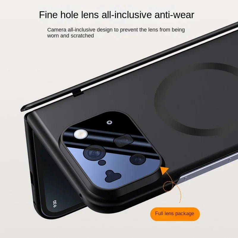 With Privacy Tempered Glass Flim Full Protective case For Google Pixel 10 Pro Fold Spring Hinge Holder Camera protect Cover
