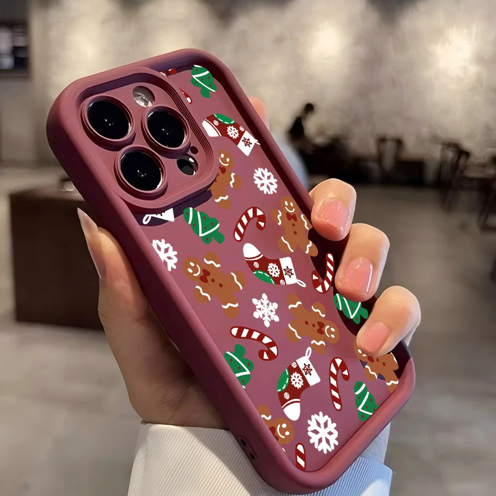 Santa Claus Elk Snowman Christmas Phone Case For Google Pixel 9 8 7 8A 7A Pro XL 4G 5G Soft Silicone TPU Back Cover