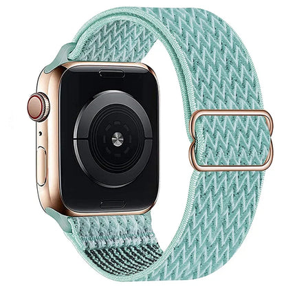 Bling Nylon Strap for Apple Watch Band 44mm 40mm 38mm/42mm bohemian Bracelet iWatch Series 7 6 5 4 3 41mm 45mm 8 9 ultra 2 49mm