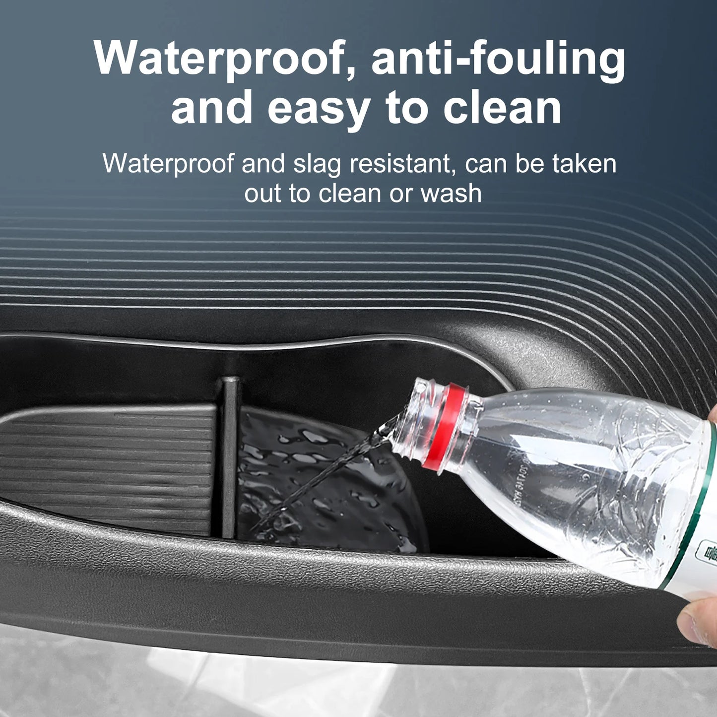 for Xpeng G6 2023 2024 Car Door Side Storage Box Car Accessories TPE Front Gate Slot Anti Dirty Storage Organizer Tray