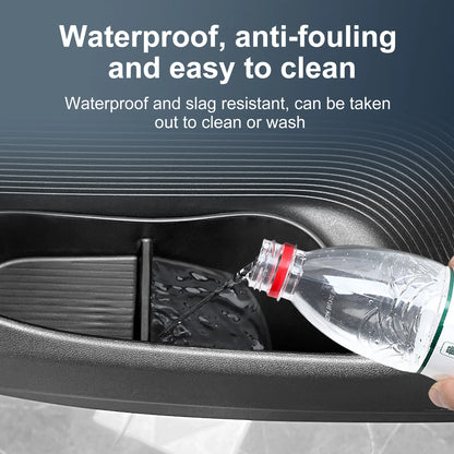 for Xpeng G6 2023 2024 Car Door Side Storage Box Car Accessories TPE Front Gate Slot Anti Dirty Storage Organizer Tray