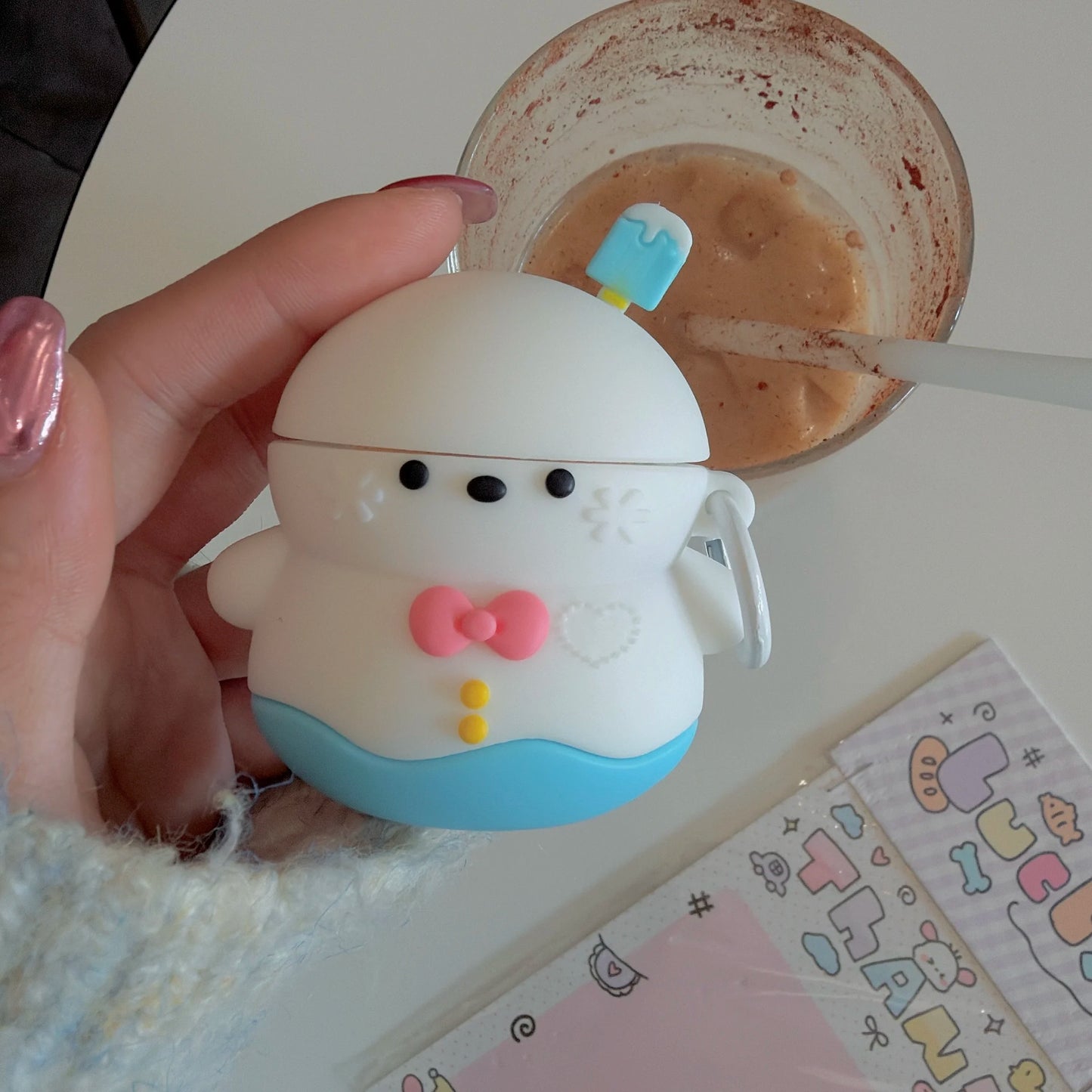 3D Cartoon Winter Snowman Earphone Case For AirPods1 2 3 AirPods 4 AirPods Pro Pro3 Pro2 Cute silicone shockproof Case Christmas