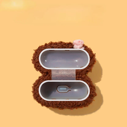 Rabbit Plush Case for AirPods 4 Airpod 1 2 3 Pro Pro2 Bluetooth Earbuds Charging Box Protective Earphone Case Cover