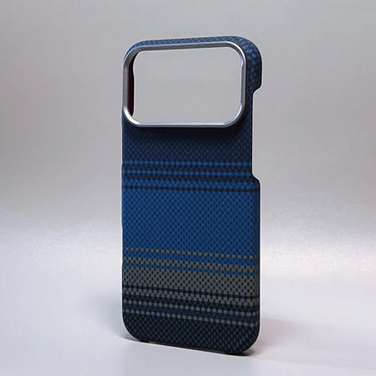 Luxury Carbon Fiber Slim Case For iPhone 17 13 14 15 16 Pro Max Shockproof Alloy Lens Camera Protective Ultra Thin Hard PC Cover