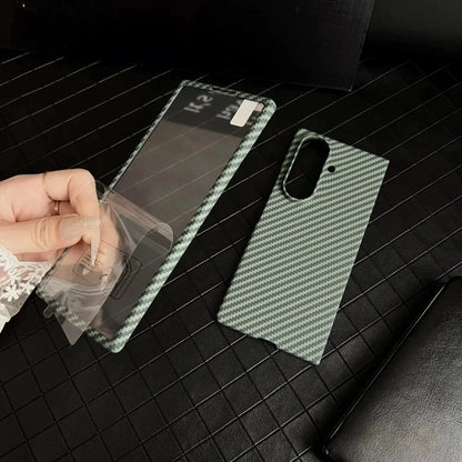 High-end Ultra Thin Carbon Fiber Phone Case for Samsung Galaxy Z Fold 7 6 5 4 3 Magsafe Wireless Charging Screen Protector Cover