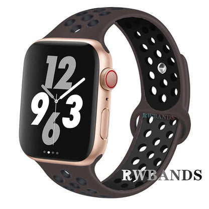 Sport Strap for Apple Watch Band 46mm 44mm 40mm 42-38-41mm 45mm Breathable Bracelet iWatch Series 10 9 8 7 6 SE 5 3 Ultra 2 49mm