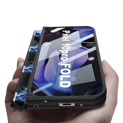 Magnetic Hinge Armor Stand Case For Google Pixel 10 9 Pro Fold Front Screen Glass Protective Cover For Pixel 10 Pro Fold Case