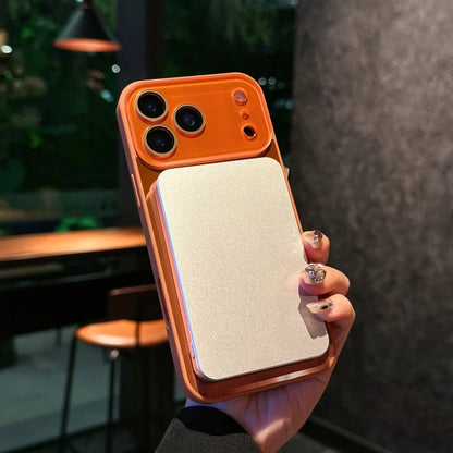 Big Window Blue Ray Magnetic Phone Case For iPhone 17 13 14 15 16 17 Pro Max Magsafe Bling Original Charging Protector Cover