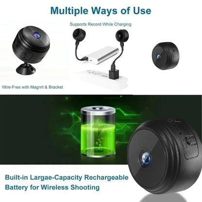 A9 WiFi Mini Camera Wireless Video Recorder Security Protection Camera Smart Home Monitoring Camera For Infants And Pets - covers4phones