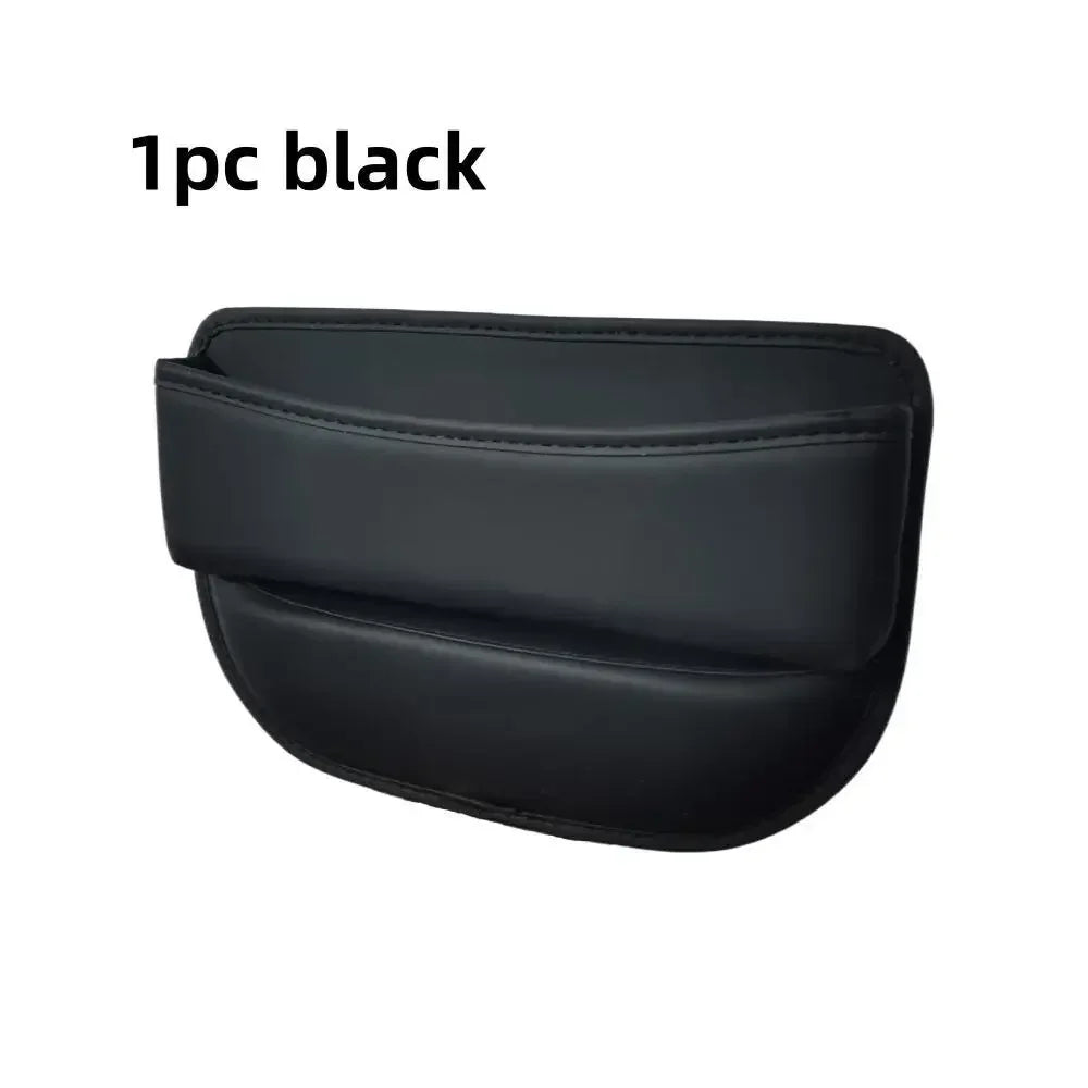 1pc Universal Car Seat Gap Organizer PU Auto Console Side Pocket Seat Crevice Storage Box Interior Accessory