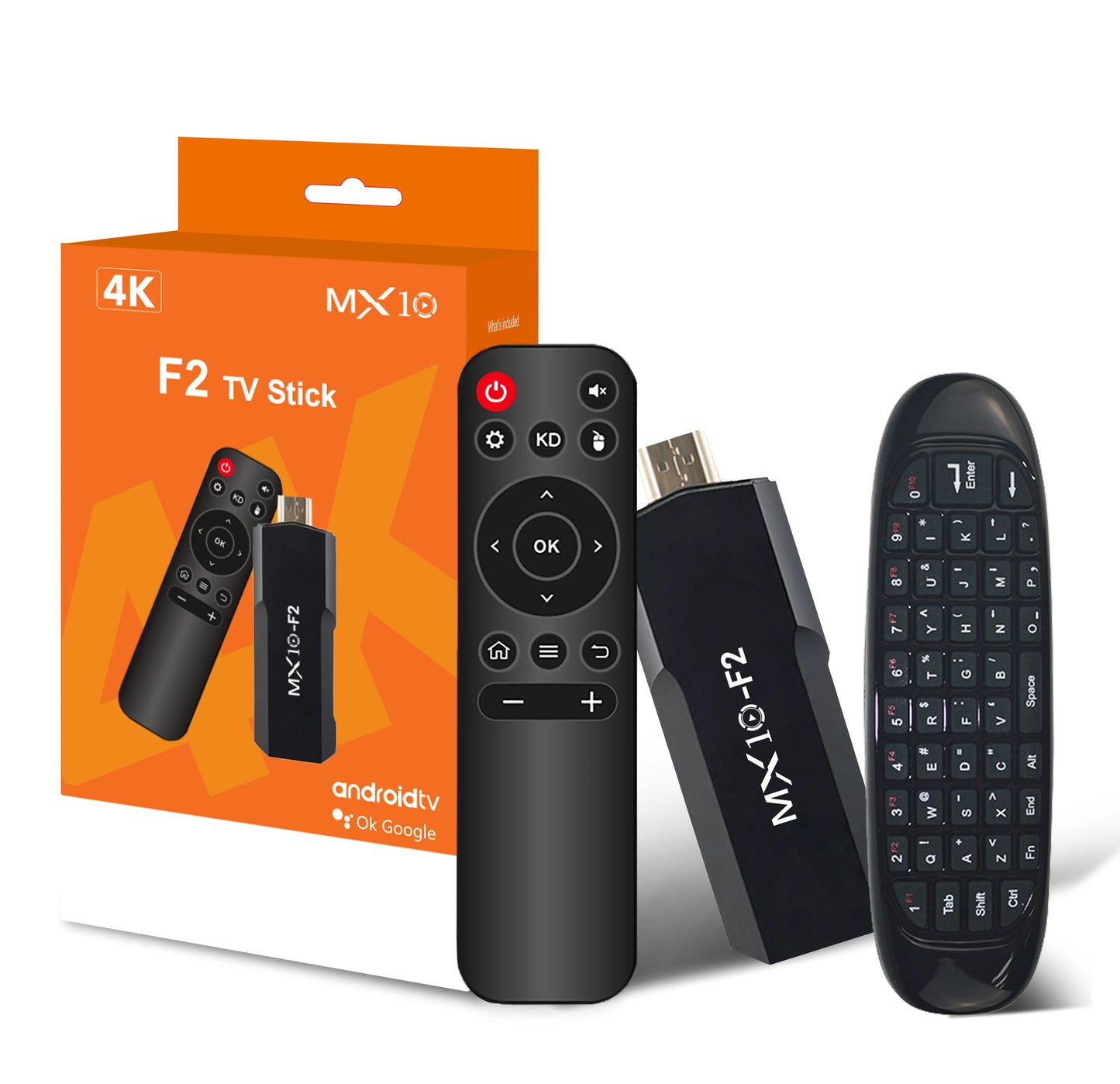 tv sticks 1gb 8gb 1 unit android 2024 stb mx10 F2 tv box android 4k eu android tv stick