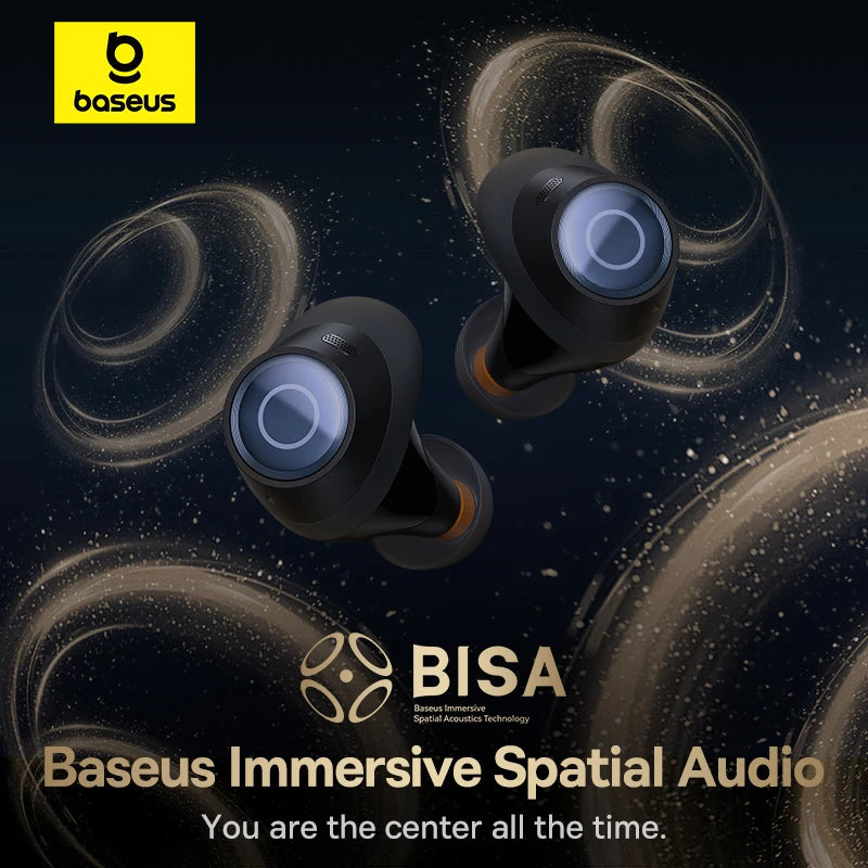Baseus Bowie MA10s Wireless Earphones 48dB Noise Cancelling Bluetooth 5.3 Headphones 38H Playtime IPX4 Waterproof Sports Earbuds