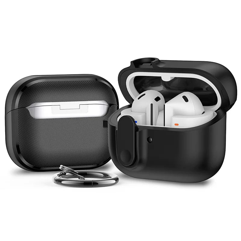 Protective Case For Samsung Galaxy Buds 3 Pro Earphone Cover For Galaxy Buds 3 Security Lock Wireless Headphone Case Accessories