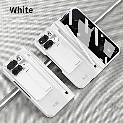 For Google Pixel 10 9 Pro Fold Case With Hinge Protection & Stylus Pen & Foldable Bracket & Screen Protector Phone Cover Shell