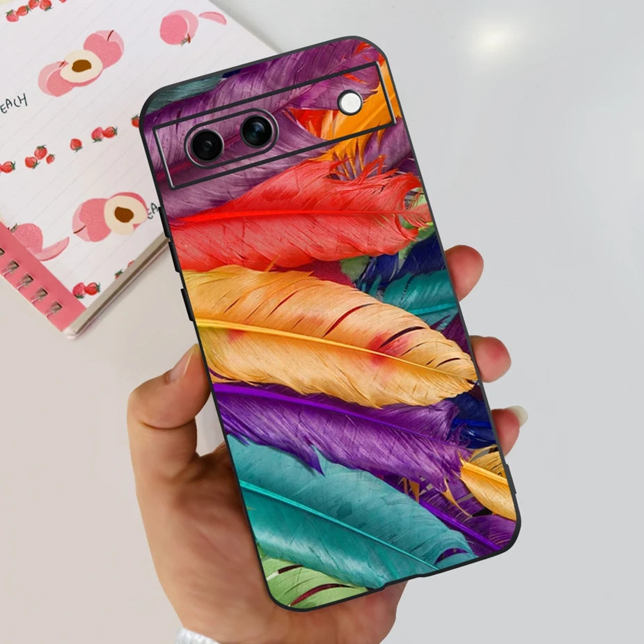 For Google Pixel 8A Case Stylish Painted Cover Soft TPU Shockproof Phone Case For Google Pixel 8 Pro Pixel8A Fundas Coque Bumper
