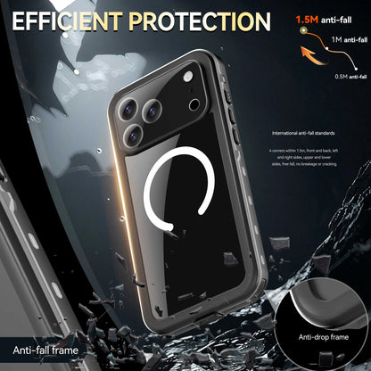 Shellbox hot sales 360 full coverage shockproof dustproof IP68 professional waterproof phone case for iPhone 17 Pro/16/15/14/13
