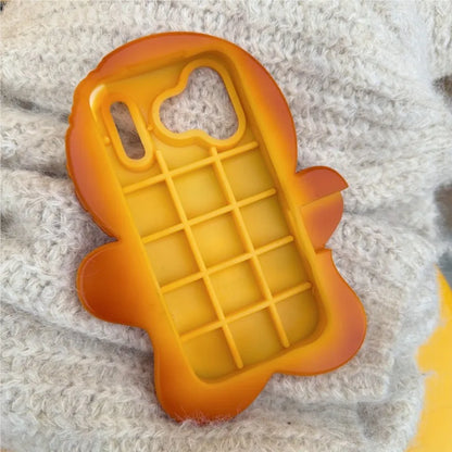 3D Cute Christmas Gingerbread Man Suitable for iPhone Phone Case 17 17 Pro Max 12 13 15 16 Pro Max Soft Silicone Back Cover