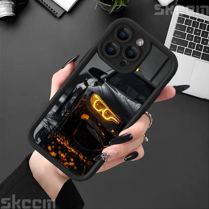 Fashions Car Pattern Silicone Phone Case For iPhone 16 Pro Max 15 14 11 12 13 7 8 16 Plus XS X XR Matte Shockproof Soft Cover