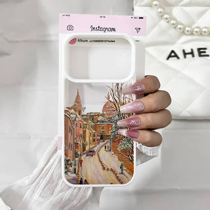 Cute Winter Snow Christmas Phone Case for IPhone 17 Pro Max Air 16 Pro Max 15 14 13 12 11 Mini Plus Transparent Hard Back Cover