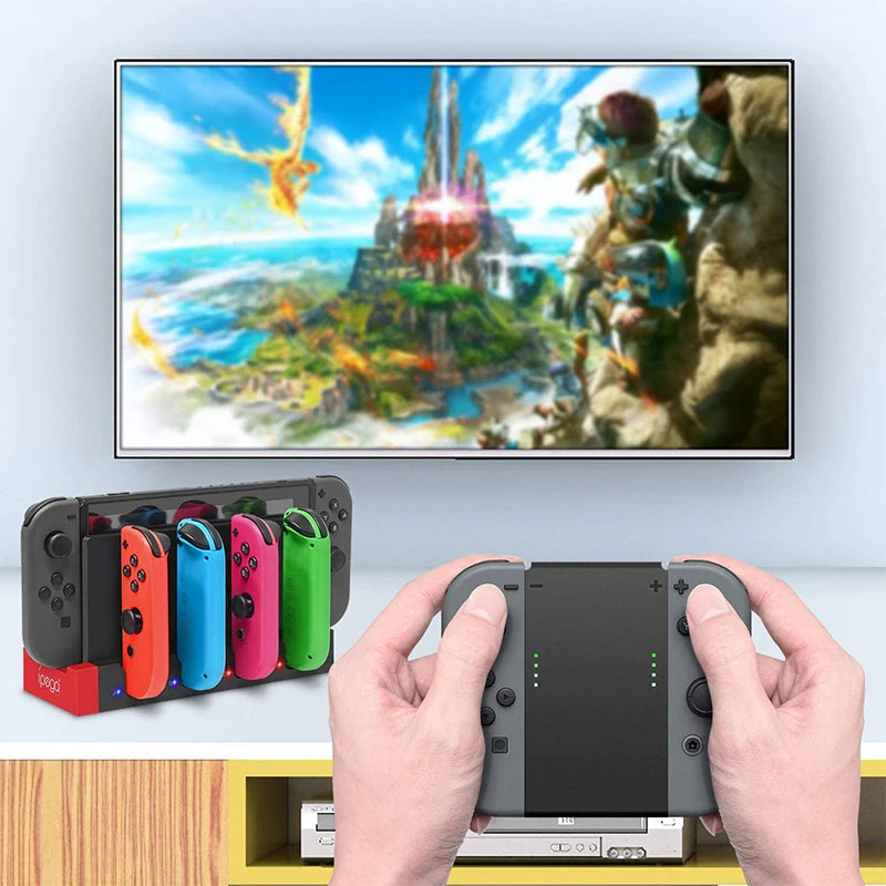 for NS Switch JoyCon Charging Dock Hub USB Controller Charger Dock Stand Station Holder Switch NS JoyCon Game Charging Hub