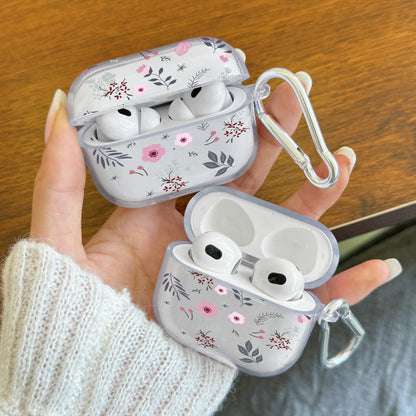 Cute Cherry Bow Pattern Earphone Case For AirPods 1/2/3/4 Transparent Protective Case For Airpods Pro3/Pro2/Pro Headphone Cover