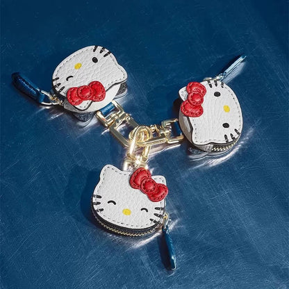 Hello Kitty Key Chain Kawaii Cartoon Backpack Pendant Dopamine Accessories KT Cat Cute Decoration Charming Pendant Birthday Gift
