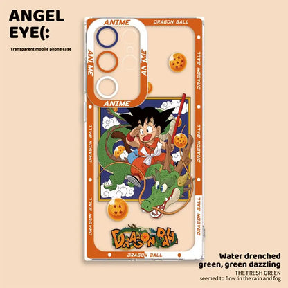 Case for Samsung Galaxy S24 S25 Edge S22 FE S23 Ultra S21 S20 Plus Note 20 Ultra 10 Clear Phone Cover Dragon Ball Manga Shenron