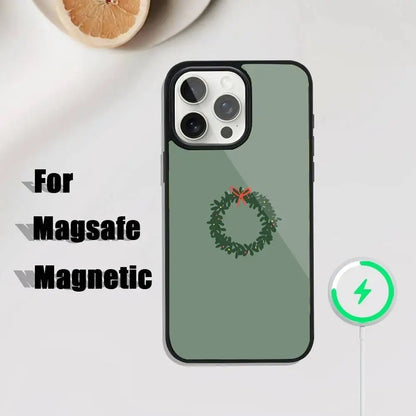Ins Cartoon Christmas Style Phone Case  iPhone 17,16,15,14,13,12,11,Pro,Max,Plus,Mini,SE4,E Magnetic Magsafe Wireless Charging