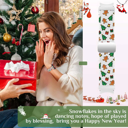 Christmas And New Year-Themed Watch Band, Compatible With For 20mm Samsung Galaxy Watch 6/5/5 Pro/4/3/6 Classic/4 Classic/Active