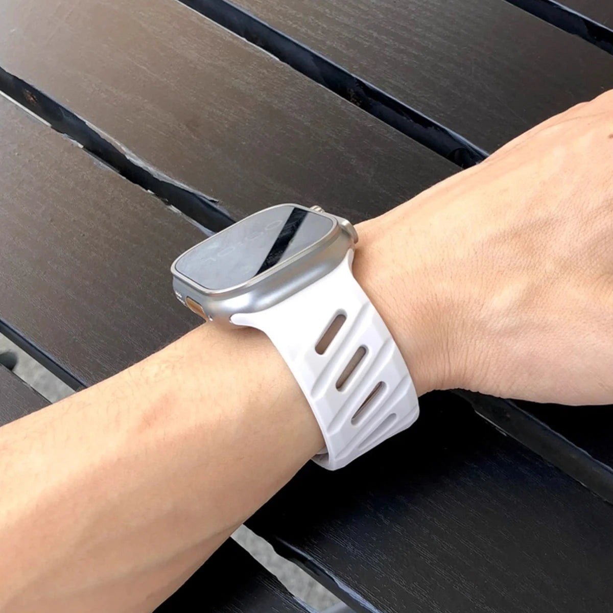 Silicone Sport Band For Apple Watch Ultra2 3 49mm Strap 42mm 44mm 45 46mm Slanted Buckle Bracelet for iWatch 11 10 9 8 7 654SE3