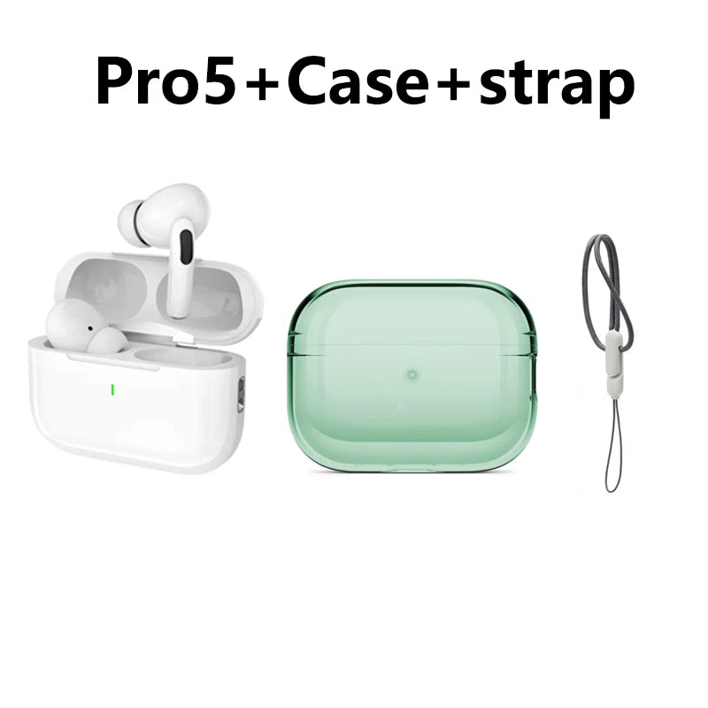 Wireless Earphones Pro 5 TWS Max Bluetooth Sport Earbuds  In Ear Noise Cancelling Headset For iPhone Android Headphone