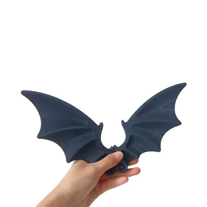 Black Batwing Car License Plate Covers & Frames Decoration - Durable Plastic, Ideal Gift for Horror Vampire Theme Lovers