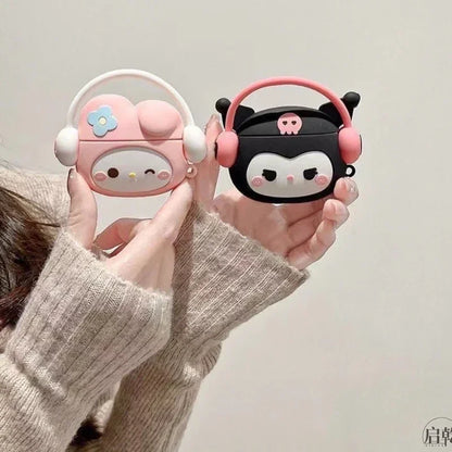 Cute Cartoon Sanrio 3D Kuromi Melody Earphone Protective Case for AirPods 1 2 3 4 Pro and Pro2 Convenient To Carry
