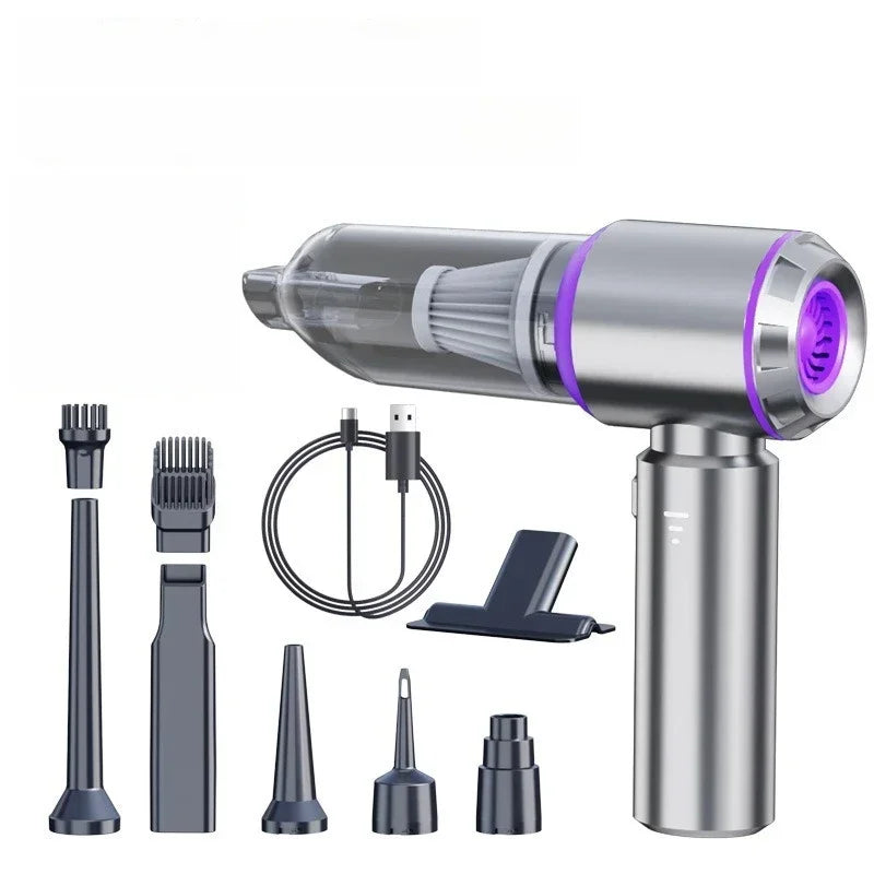 Portable Handheld Vacuum 30000Pa Cordless Car Vacuum Cleaner With Brushless Motor 4 In 1 For Keyboard, Home, Pet And Car