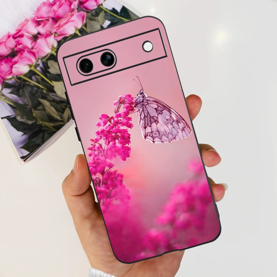For Google Pixel 8A Case Stylish Painted Cover Soft TPU Shockproof Phone Case For Google Pixel 8 Pro Pixel8A Fundas Coque Bumper
