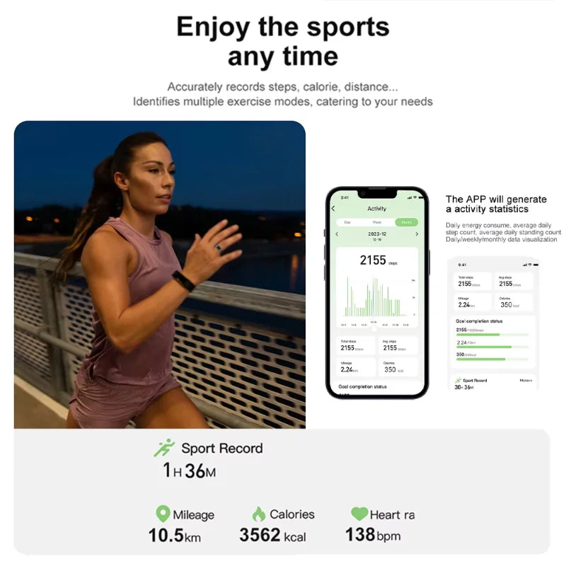 R06 Smart Ring Men Women, Heart Rate And Blood Oxygen Monitor Ip68 5atm Waterproof Bluetooth Connected Wise Multi-sport Mode - covers4phones