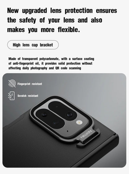 Nillkin For Google Pixel 10 Pro Fold Super Frosted Shield Prop hard PC TPU Frame Case Lens Camera Stand Cover Proteciton