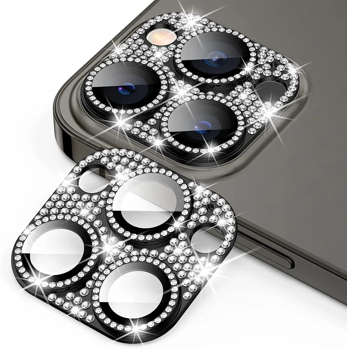 Diamond Camera Lens Protector For IPhone 16 13 12 11 Pro Max Mini Metal Lens Protection For IPhone 15 14 Pro Max 16 Plus Glasses