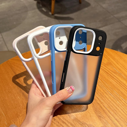 Luxury Matte Clear Armor Shockproof Case For iPhone 17 Air 16 15 14 13 12 Mini 11 Pro Max 7 8 Plus Frosted Bumper Hard PC Cover
