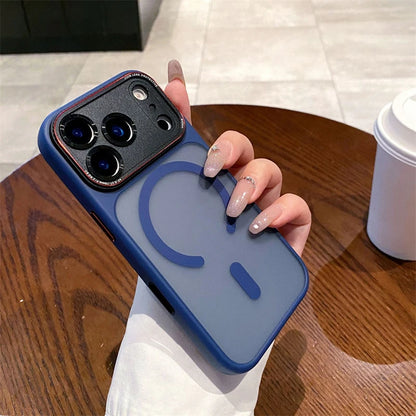 Camera Lens Protector Magnetic Case for Magsafe IPhone 17 Air 16 15 14 13 Pro Max Plus 17Pro 17Air 16Pro Mac Safe Phone Cover