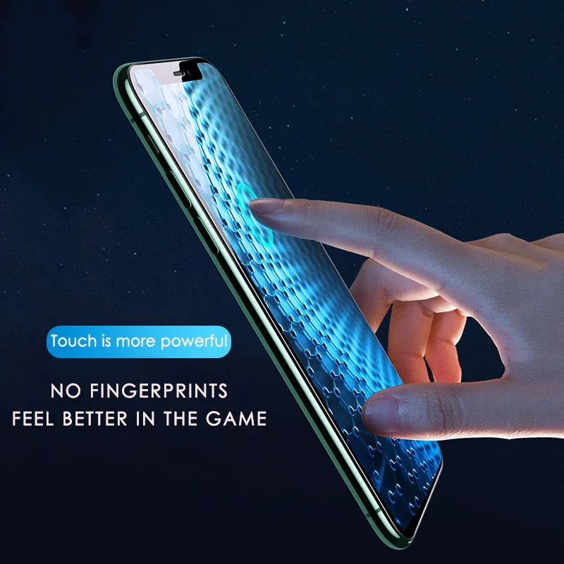 Protective Tempered Glass On For iPhone 17 16 15 14 13 12 Mini 11 Pro XS Max XR X 8 7 Plus SE 2022 2020 Screen Protector Glass