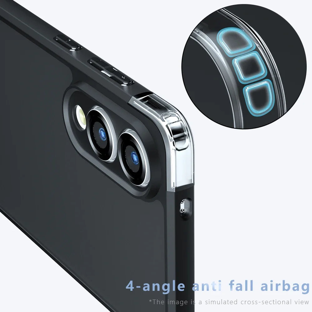 For Samsung S25 Edge Case Matte Clear Skin Feel Case for Galaxy S25 S24 S23 S22 Plus FE Ultra Camera Protector Shockproof Cover